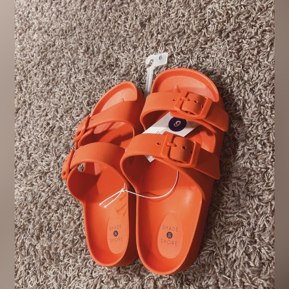 Shade and shore pink sandals!